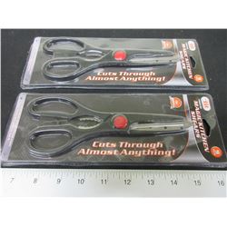 2 New pairs of Magic Kitchen Shears / cut through almost anything