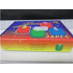 Box of 24 LED Smokeless Candles / 1 is missing the top