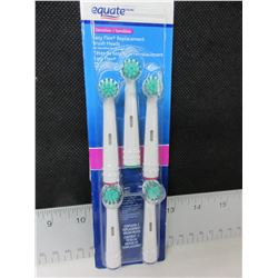 New Equate easy flex replacement Brush Heads / pack of 5 heads