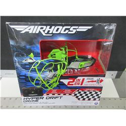 New Air Hogs 2 in 1 Hyper Drift Drone / race on land or fly in the sky