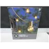 Image 1 : New Patio Clear Bulb String Light Set / 20ft - 20 bulbs / Tested Working
