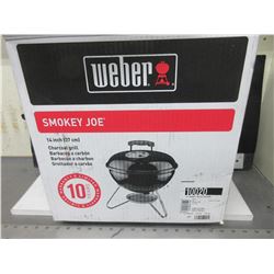 New Weber Smokey Joe Charcoal Grill BBQ / 14" Stainlees Steel Grill