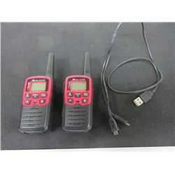 1 pair of Midland Walkie Talkies / 1 radio charge port needs to be tightened