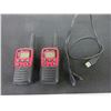 Image 1 : 1 pair of Midland Walkie Talkies / 1 radio charge port needs to be tightened
