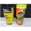 Image 1 : Armor All Leather Wipes and Tub o' Towels heavy duty cleaning wipes