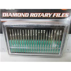 New 20 piece Diamond Rotary Files /  1/8 collet
