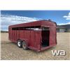Image 4 : 1997 BERGEN T/A GOOSENECK STOCK TRAILER