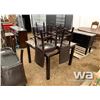 Image 1 : EXPRESSO GATHERING HEIGHT TABLE & 4 CHAIRS