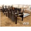 Image 2 : EXPRESSO DINING ROOM TABLE & 6 CHAIRS