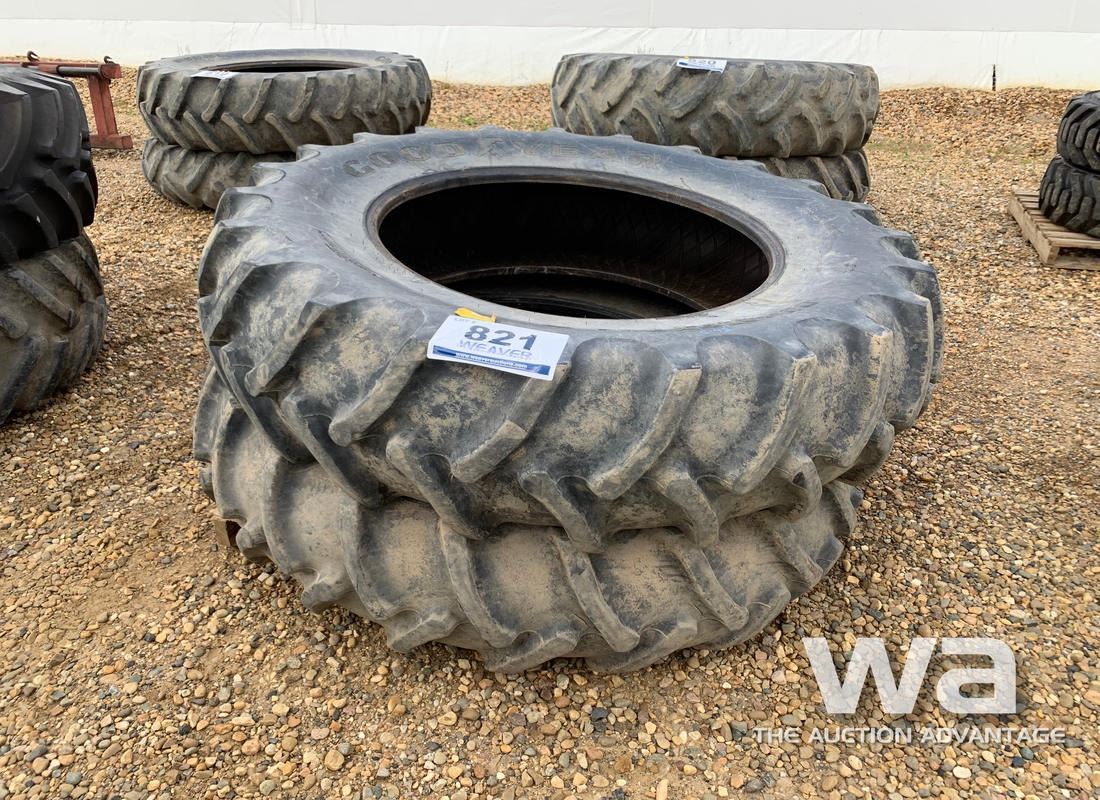 (2) GOODYEAR 18.438 TRACTOR TIRES