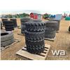 Image 2 : (4) 12X16.5 12 PLY SKID STEER TIRES