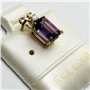 Image 2 : 10K AMETHYST & DIAMOND PENDANT
