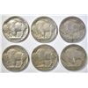 Image 2 : 6 BUFFALO NICKELS MOSTLY VF