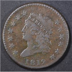 1812 LARGE CENT  F/VF
