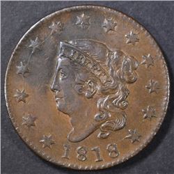 1818 LARGE CENT  BU