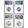 Image 2 : (4) 1964 WASH QUARTERS NGC MS-66