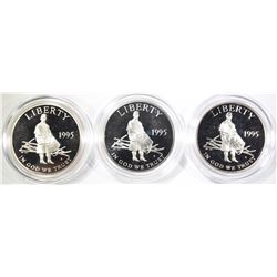 3-1995 CIVIL WAR PROOF COMMEM HALF DOLLARS
