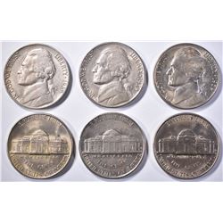 6-1939-D JEFFERSON NICKELS, CH BU  KEY DATE