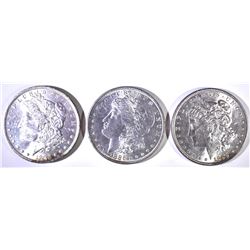 (3) CH BU MORGANS: 1885, 1885-O, 1886