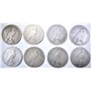 Image 2 : 8-LOW GRADE PEACE DOLLARS