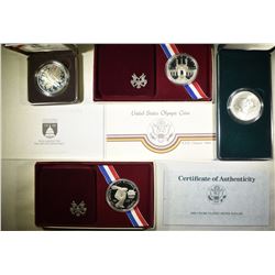 PROOF COMMEM SILVER DOLLAR LOT:
