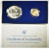 Image 1 : 1987 CONSTITUTION SILVER DOLLAR & $5.00 GOLD SET
