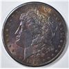Image 1 : 1886-S MORGAN DOLLAR CH BU RAINBOW COLOR!