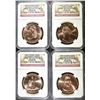Image 1 : 2008 FIRST SPOUSE BRONZE MEDAL SET, NGC MS-66 RED