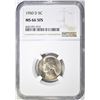 Image 1 : 1950 D JEFFERSON NICKEL NGC MS-66 FS