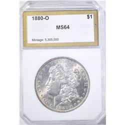 1880-O MORGAN DOLLAR, PCI CH/GEM BU