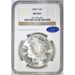 1880-S MORGAN DOLLAR  NGC MS-65+