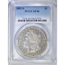 1892-S MORGAN DOLLAR   PCGS XF-40