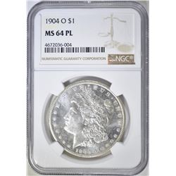 1904-O MORGAN DOLLAR  NGC MS-64 PL