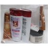 Image 1 : BAG WITH LOREAL HAIR CONDITIONER, BODY SCRUB BY