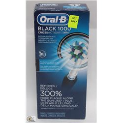 ORAL B BLACK 1000 RECHARGEABLE TOOTHBRUSH