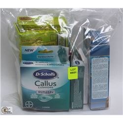 BAG OF ASSORTED FOOT PRODUCTS