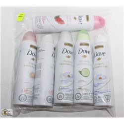 BAG OF DOVE ASSORTED SCENT ANTI PERSPIRANTS