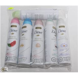 BAG OF DOVE ASSORTED SCENT ANTI PERSPIRANTS