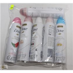 BAG OF DOVE ASSORTED SCENT ANTI PERSPIRANTS