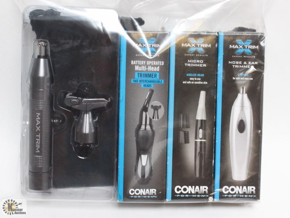 CONAIR MAX TRIM NOSE EAR TRIMMER, MULTI HEAD