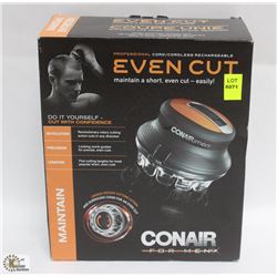 CONAIR EVEN CUT CORDLESS RECHARGEABLE HAIR