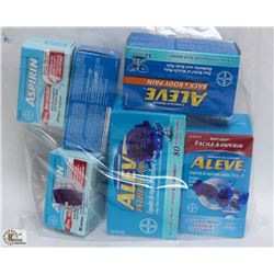 BAG OF ASSORTED ALEVE & ASPIRIN