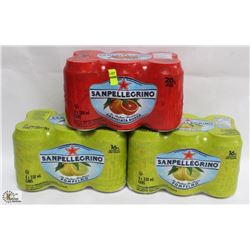 3 CASES OF 6 SAN PELLEGRINO CARBONATED BEVERAGES
