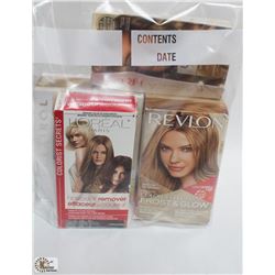 BAG OF ASSORTED HAIR DYE