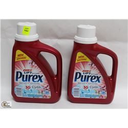 2 BOTTLES OF PUREX DIRT LIFTING ACTION DETERGENT