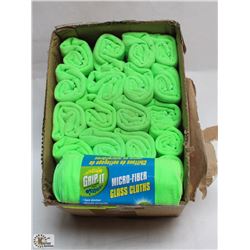 BOX OF MICROFIBRE GLASS CLOTHS