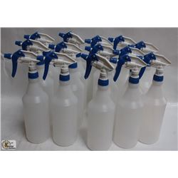 BOX OF SPRAY BOTTLES WITH NOZZLES