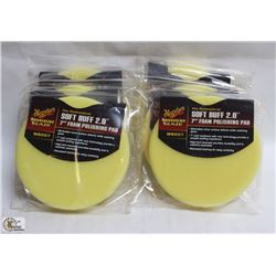 BOX OF SOFT BUFF 2.0, 7" FOAM POLISHING PADS