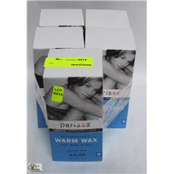 LOT OF 5 PARISSA MICROWAVABLE WARM WAX