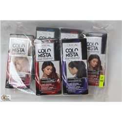 BAG OF ASSORTED COLOR HAIR MAKEUP